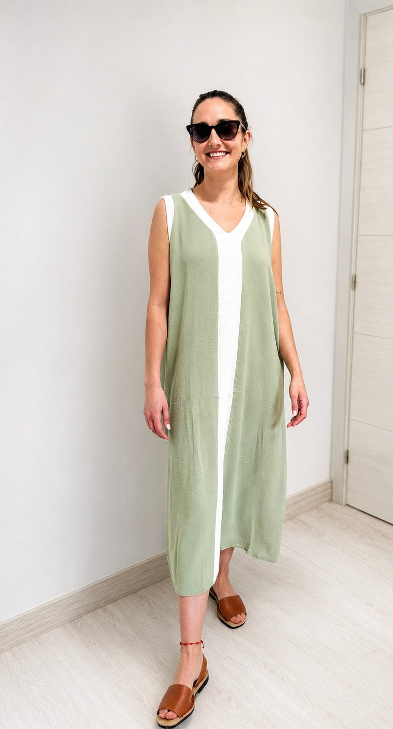 Vestido Bicolor
