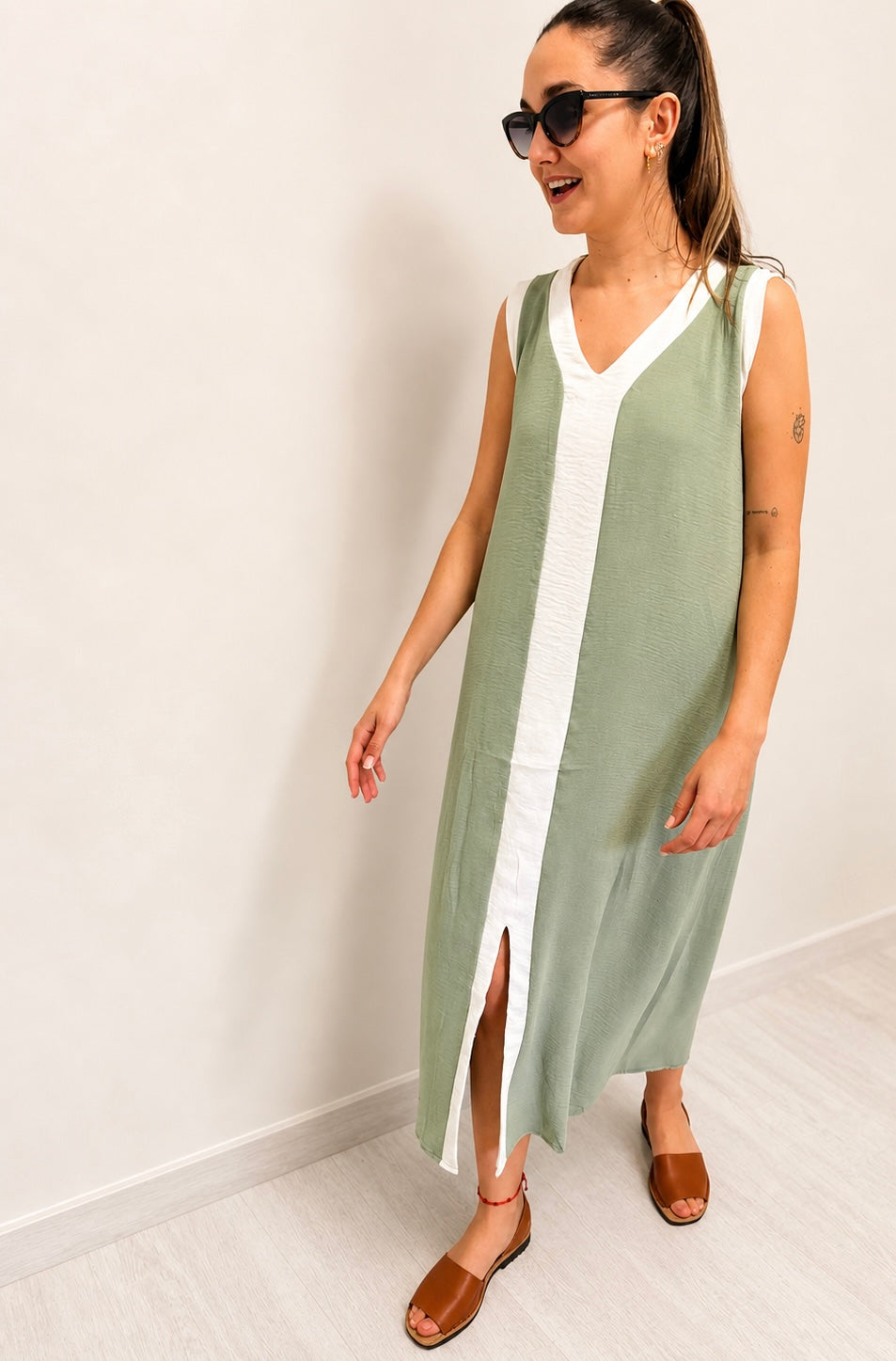 Vestido Bicolor