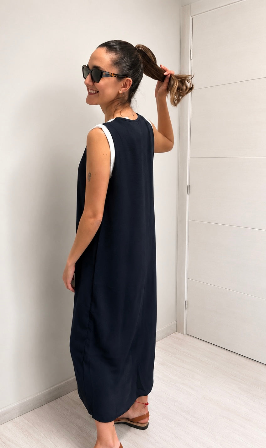 Vestido Bicolor
